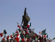 Статуя Куатемоку в Мексике.