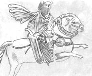Парфянский кавалерист с акинаком.