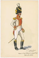 Майор 1-го полка велитов королевской гвардии армии Мюрата, неаполитанского короля, 1812.