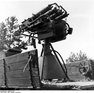 Счетверённая зенитная установка.