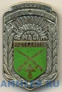 Знак пехоты, который носится на правом кармане.