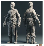 Трехмерная модель бойца "Vox Populi", действующего на ближней дистанции.