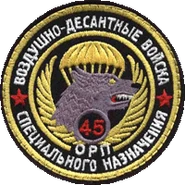 45-й отдельный гвардейский орденов Кутузова и Александра Невского полк специального назначения.