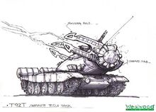 RA2 Early Tesla Tank Concept Art