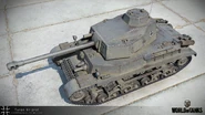 Turán III prototípus в игре World of Tanks. Здесь он представлен в немецкой расцветке.