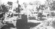 Тип 92 "Кей-Сенша" в Юго-Восточной Азии (передний танк оснащен 20-мм пушкой), 1942 год.