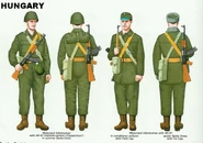 Солдат мотострелкового подразделения в летней униформе, солдат в кепи, солдат в зимней форме.