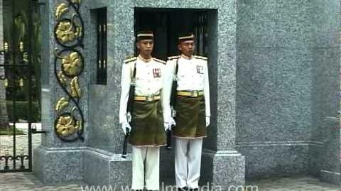 Change of guard at Istana Negara - Malaysia's Royal Palace