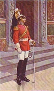 Дворянский гвардеец в парадном облачении.