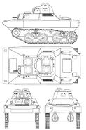 Проекции танка SR-III "Ха-Го".