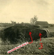 Один из эстонских Mark V захваченный немцами под Таллином в августе 1941 г.