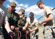 Совместные учения с "зелёными беретами".