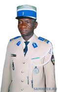 Подполковник жандармерии Центральноафриканской Республики в выходной форме.