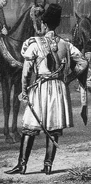 Обер-офицер в парадной форме, 1858 г. Художник К. Пиратский.