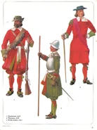 1. Мушкетер, 1678 2. Пикинер, 1668 3. Тамбурмажор, 1670.