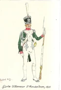 Амстердамский пеший почетный гвардеец, 1811 г.