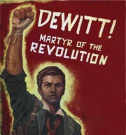 Плакат из альтернативной реальности, в которой  погиб в борьбе за "Глас Народа".