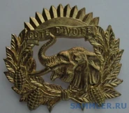 "Горизонтальная" эмблема, для ношения на фуражках.