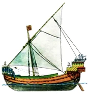 Венецианское судно XIV века.