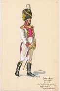 Командир батальона 2-го полка велитов королевской гвардии армии Мюрата, неаполитанского короля, 1812 - 1813 гг.