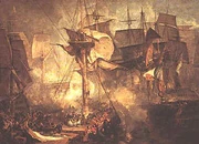 300px-Turner, The Battle of Trafalgar (1806)