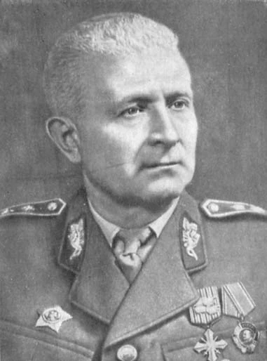 Командир 1-го чехословацкого отдельного пехотного батальона Людвиг Свобода, будущий президент ЧССР