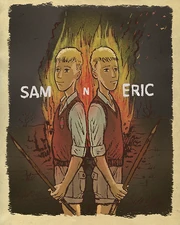 Фан-арт, изображающий близнецов Сэма и Эрика — последних верных Ральфу мальчиков на острове.