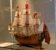 Венецианский линейный парусный корабль "Удача воина", 1718 г.