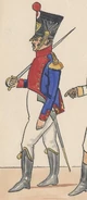 Офицер 6-го линейного полка в Данцинге, 1812 г.