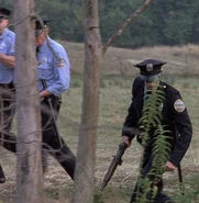 Охранник из карабином M1.