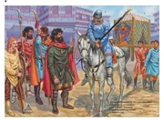 Варяги в Константинополе:
1. Варяжский цирковой чемпион. 2, 3, 4 Английские варяги. 5. Варяжский личный гвардеец. 6. Византийская дама.