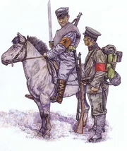 Подобным образом выглядели и шаолиньские монахи, втянутые в гражданскую войну в Китае, 1920-е гг.