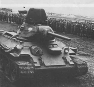 Т-34 на смотре в учебной части.