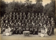 Гвардейцы на учениях, 1956 год.