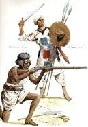 A1: Воин Хадендоуа; A2: Воин Баггара.