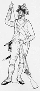 Фузилер полка Чёрных пионер, 1806 г.