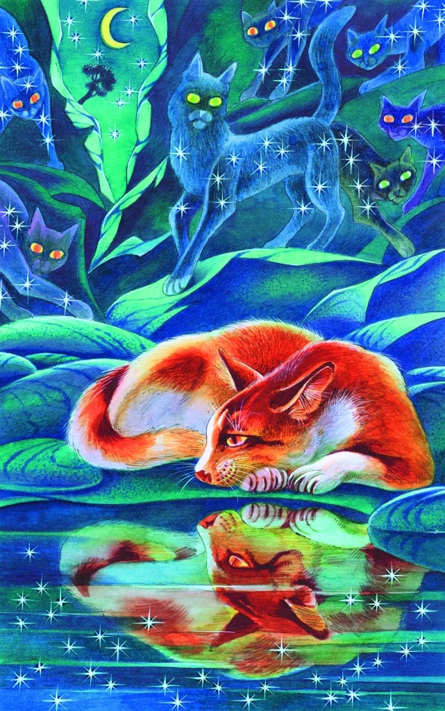 Коты воители рыжинка арт. Целители племен. Коты воители гусохвост. Коты воители лагерь племени теней. Целители племен.