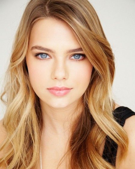 Blue eyes and golden hair