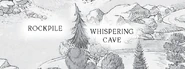 The Whispering Cave on the reprinted map