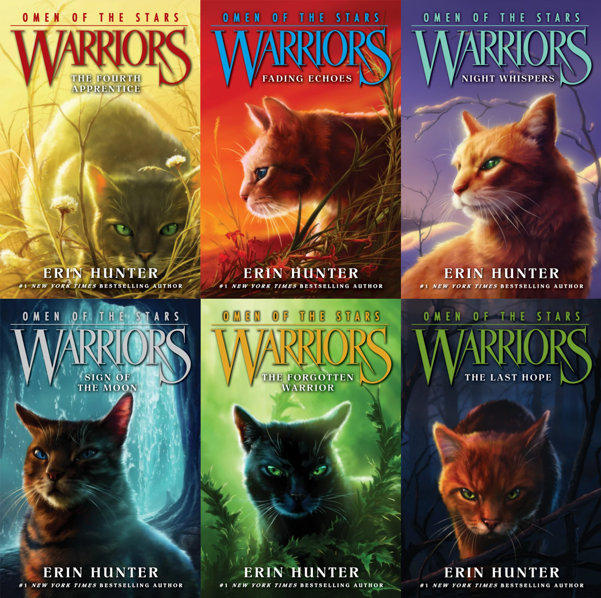  Warrior Cats Volume 13 to 24 Books Collection Set (The Complete  Third Series (Warriors: Power of Three Volume 13 to 18) & The Complete  Fourth Series (Warriors: Omen Of The Stars