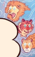 Great Clans.TPB-1.png (206 KB) A lion, leopard, and a tiger in The Prophecies Begin, volume 1