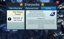 Frozen Forest lore