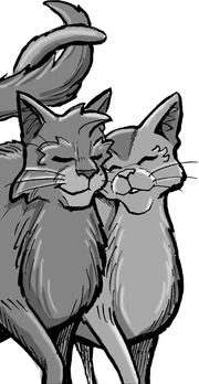 Graystripe of ThunderClan was mates with Silverstream of RiverClan.