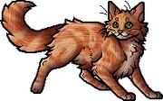 Bella, one of Violet's daughters, reminded Ravenpaw of his friend Firestar