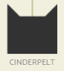 Cinderpelt's icon on the Warriors family tree