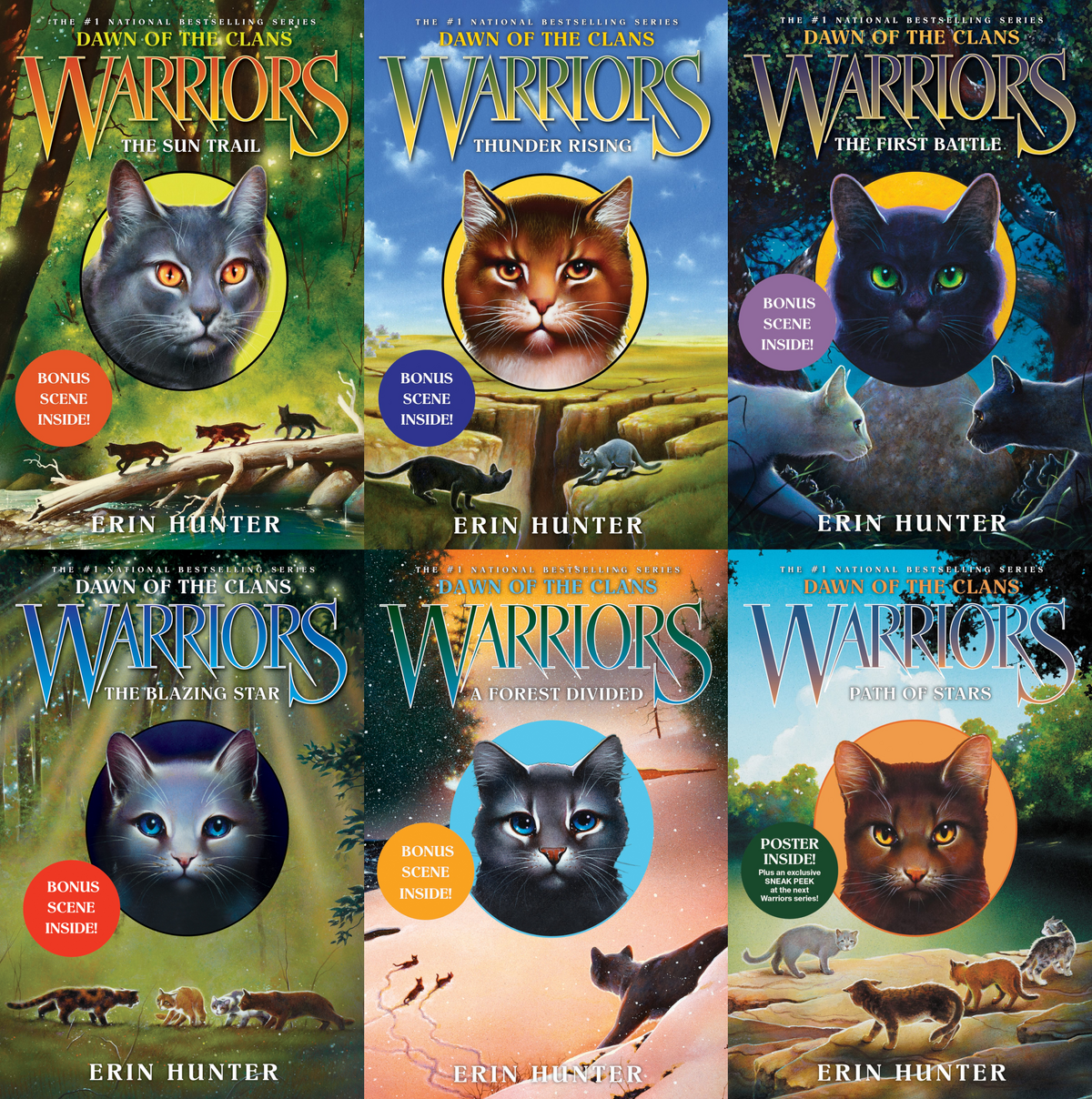 Warriors: Dawn of the Clans Box Set: Volumes 1 to 6 by Erin Hunter,  Paperback