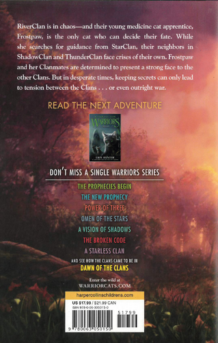 Erin Hunter Books - Coming November 2022! Warriors: A Starless Clan #2:  Sky. Book Description: Disaster has struck at the heart of RiverClan,  leaving its warriors and its new medicine cat apprentice