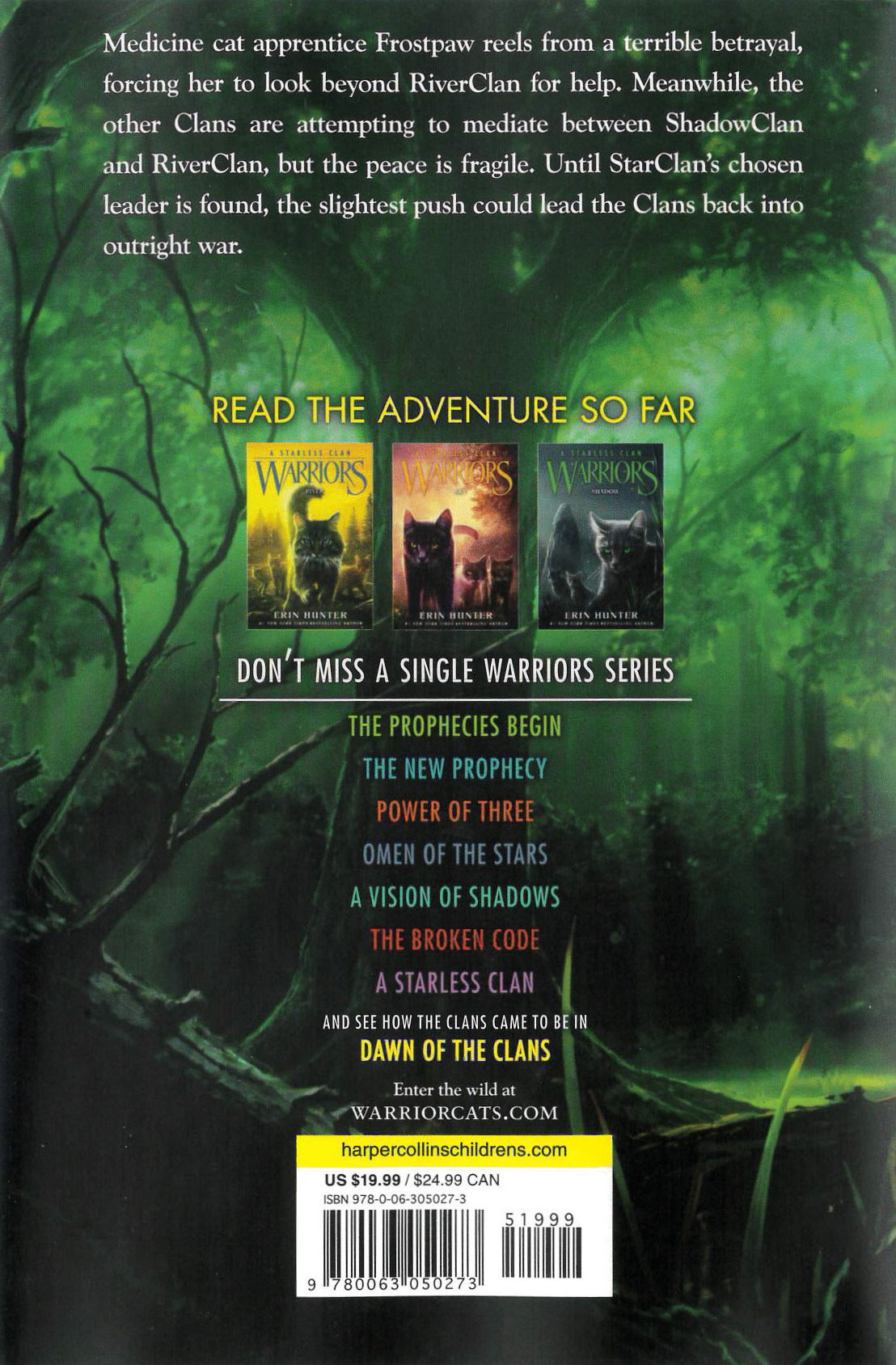 Warriors: A Starless Clan #4: Thunder - by Erin Hunter (Hardcover)