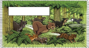 The plan involves several ThunderClan cats to lure the dogs away from their camp