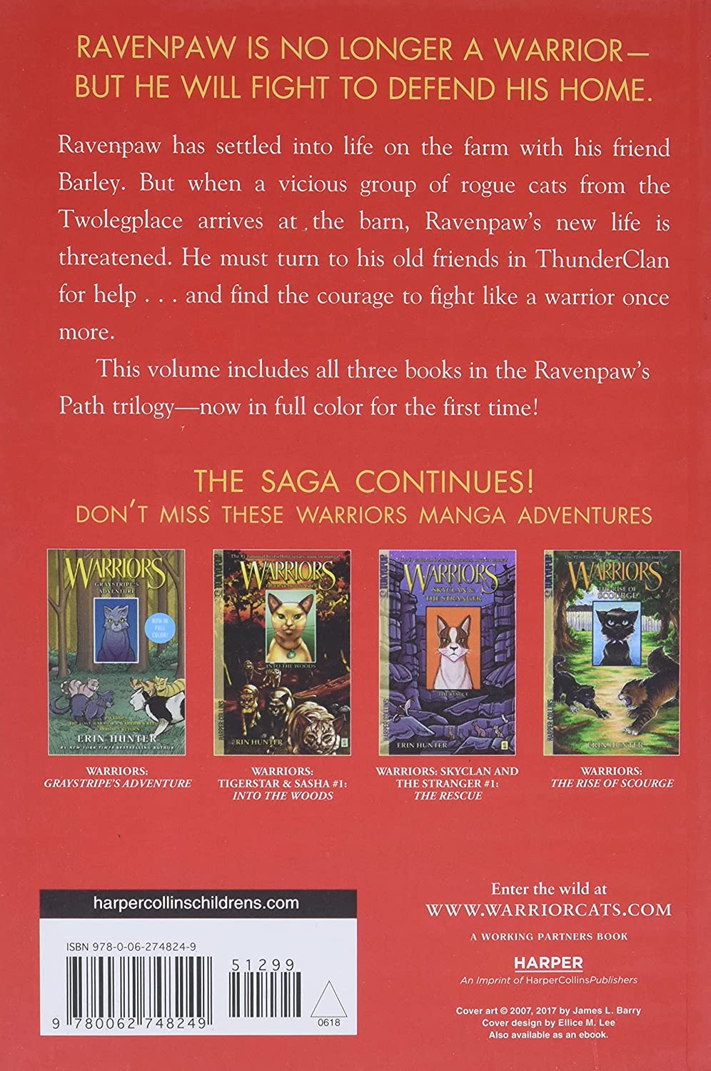 Warriors: Ravenpaw's Path #1: Shattered Peace: Erin Hunter, Dan Jolley,  James L. Barry: 9780061688652: : Books